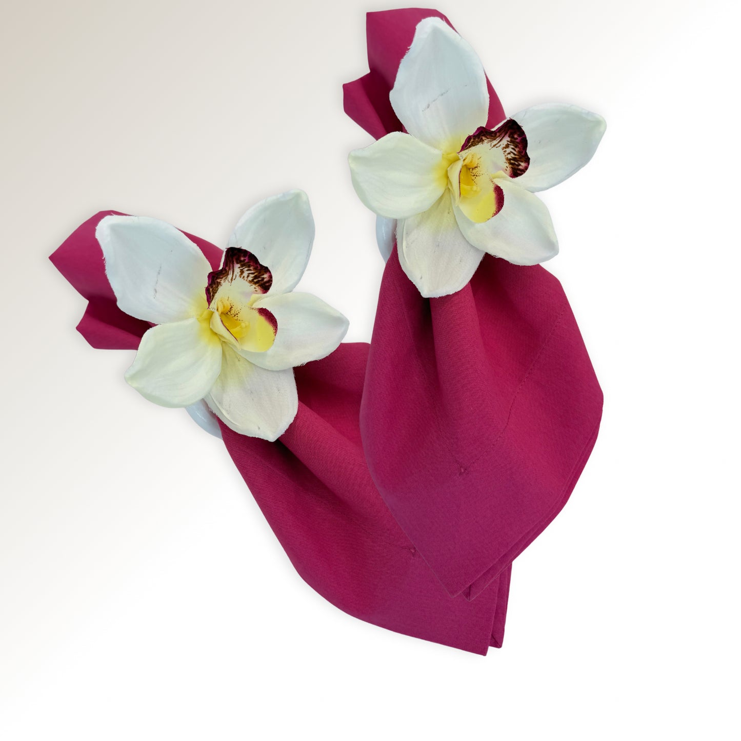 White orchid ring.