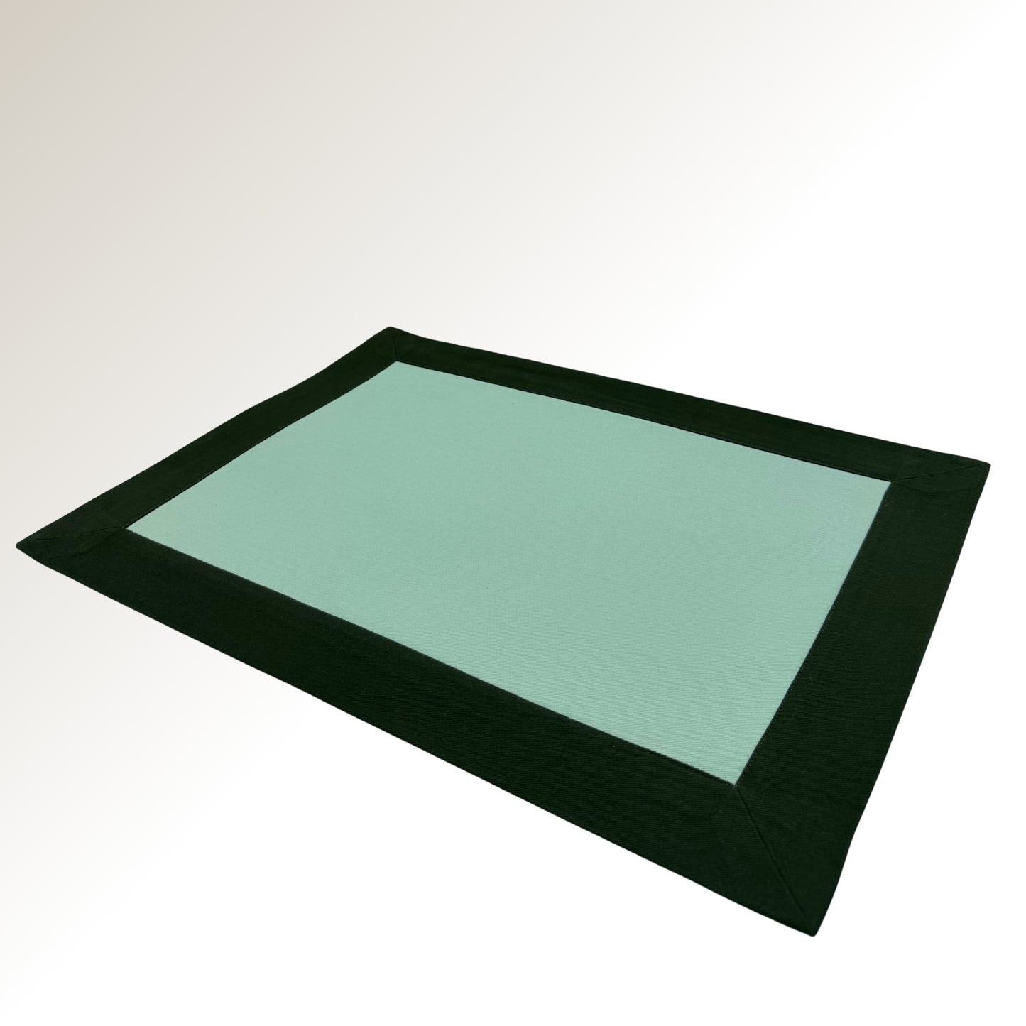 Mint signature placemat.
