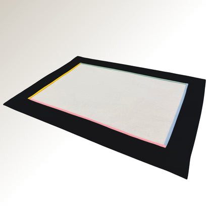 Black rainbow classic placemats.