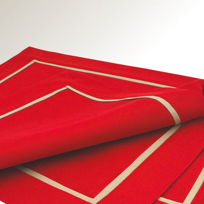 Red classic placemats.