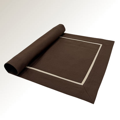 Brown beige classic placemat.