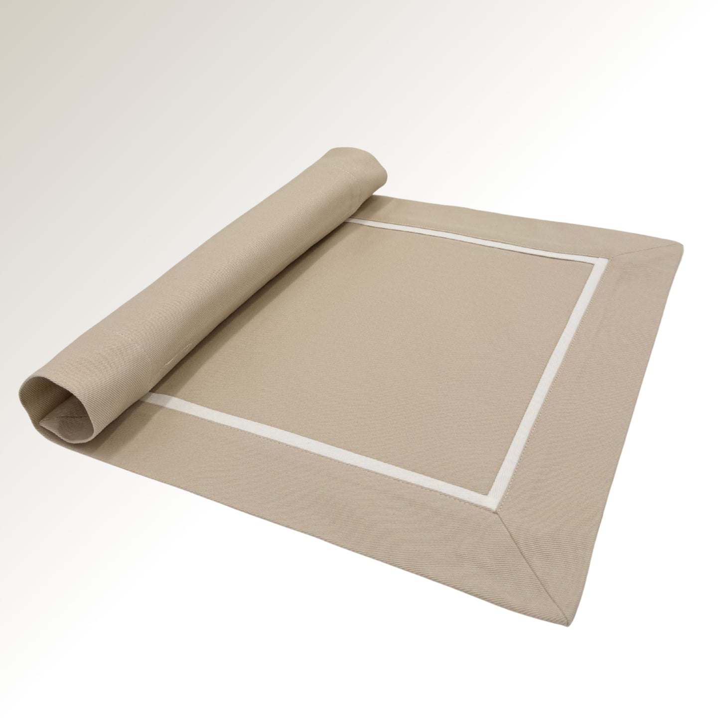 Cream classic placemats.