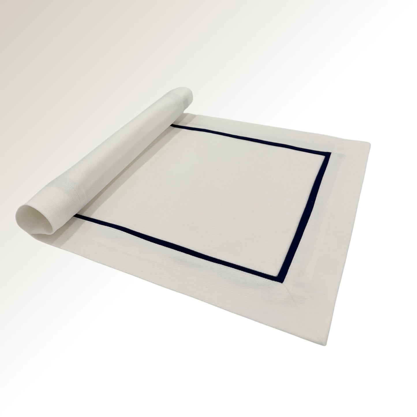 White and black classic placemats.