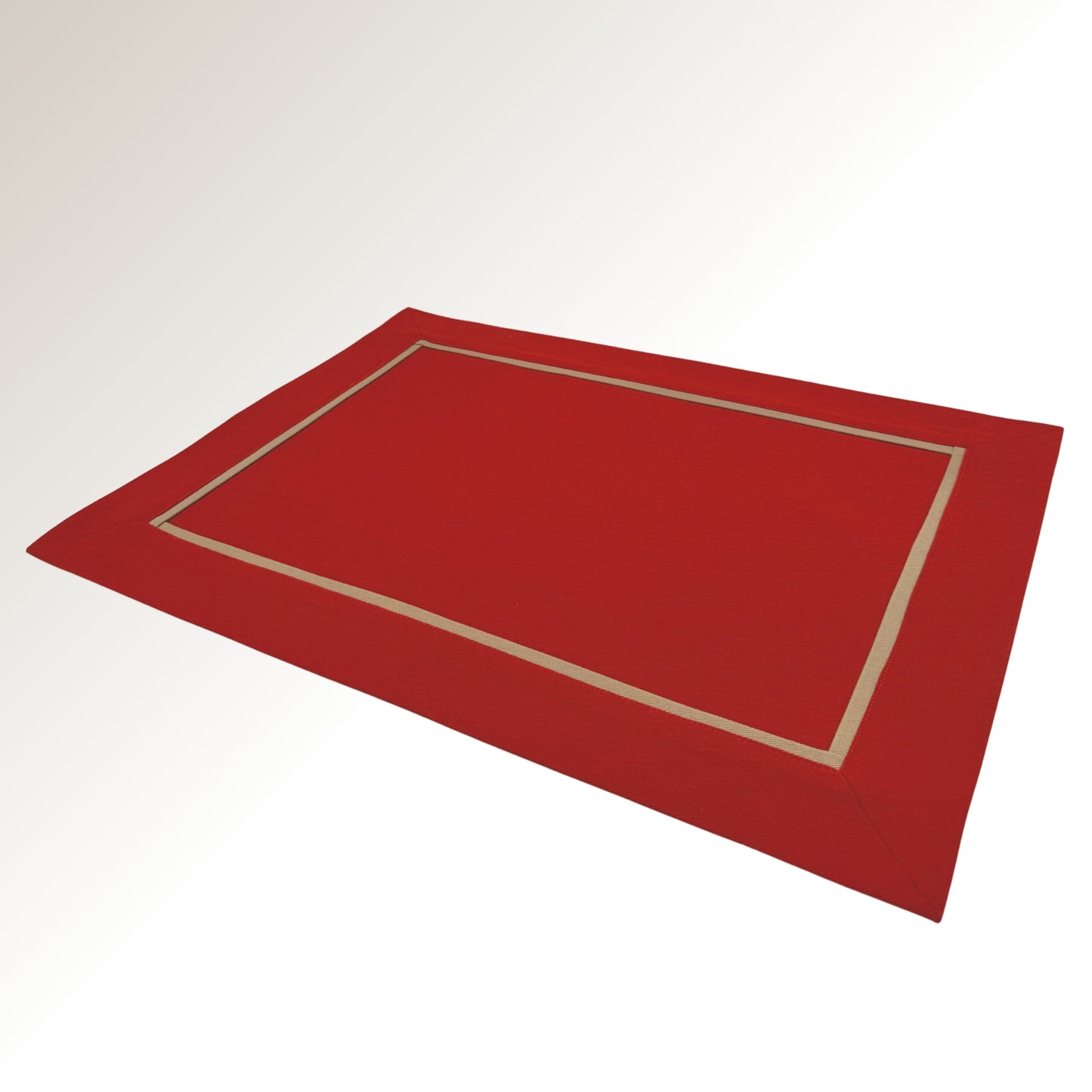 Red classic placemats.