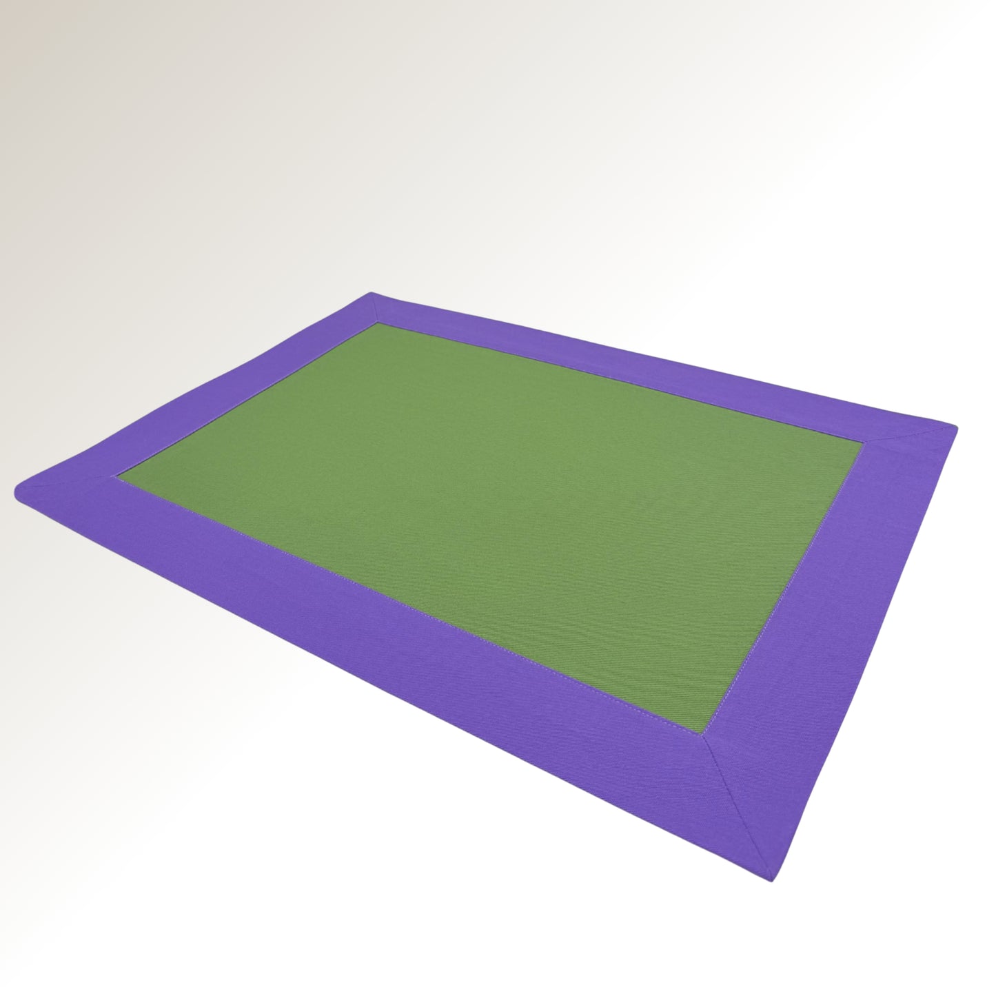 Lilac green signature placemat.