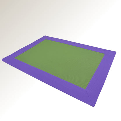 Lilac green signature placemat.