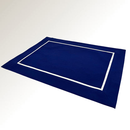 Navy white classic placemats.