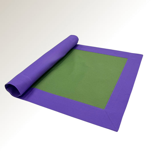 Lilac green signature placemat.