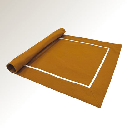 Caramel white classic placemats.