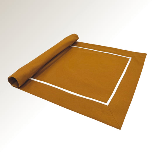 Caramel white classic placemats.