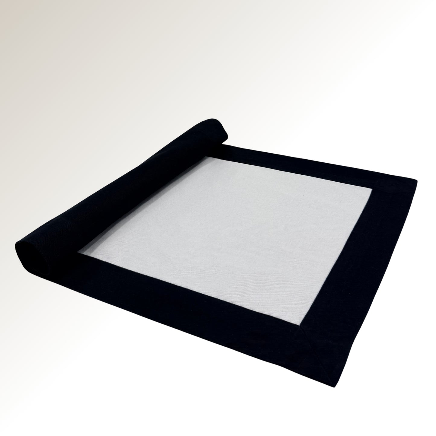 B&W signature placemat.