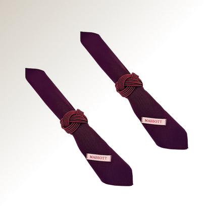 Burgundy ring.