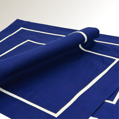 Navy white classic placemats.