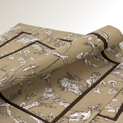 Brown garden classic placemats.