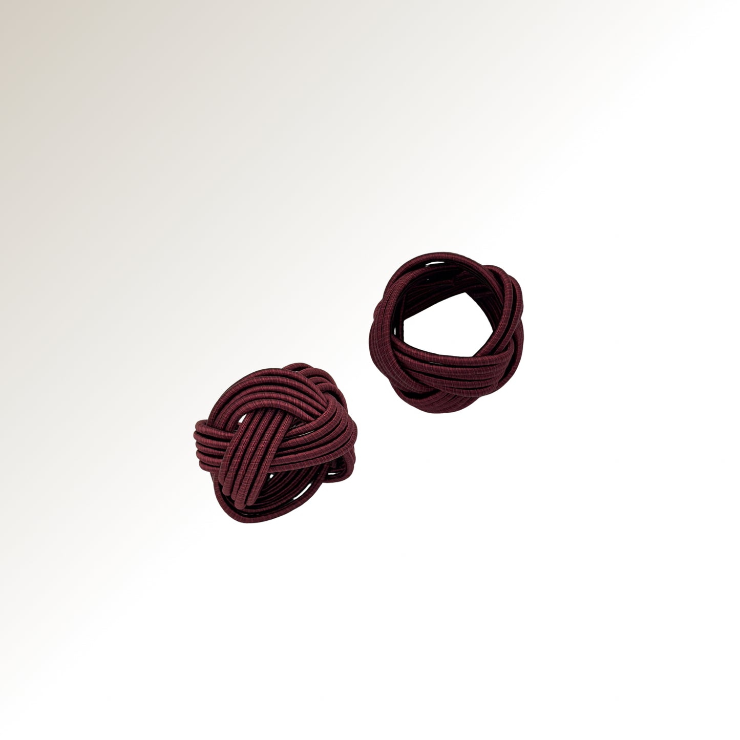 Burgundy ring.
