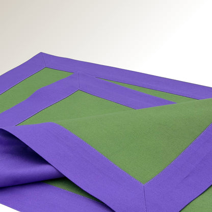 Lilac green signature placemat.