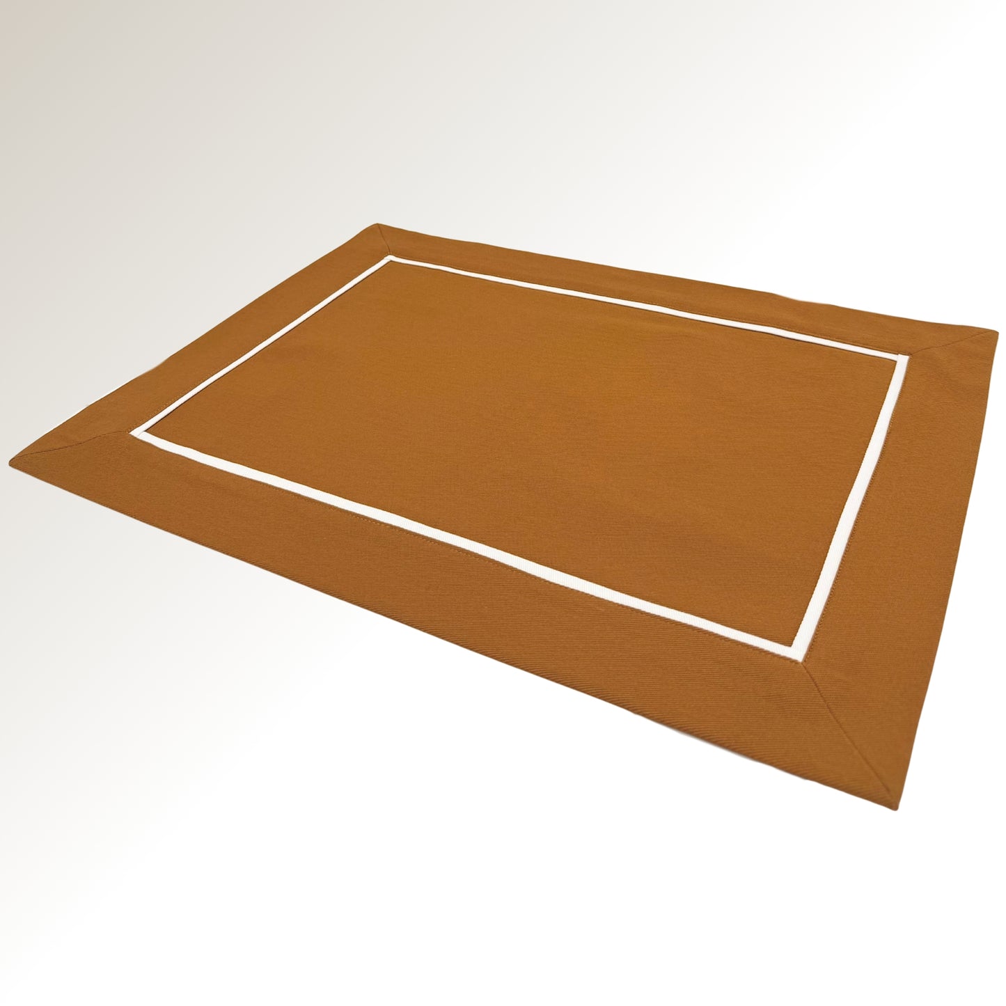 Caramel white classic placemats.