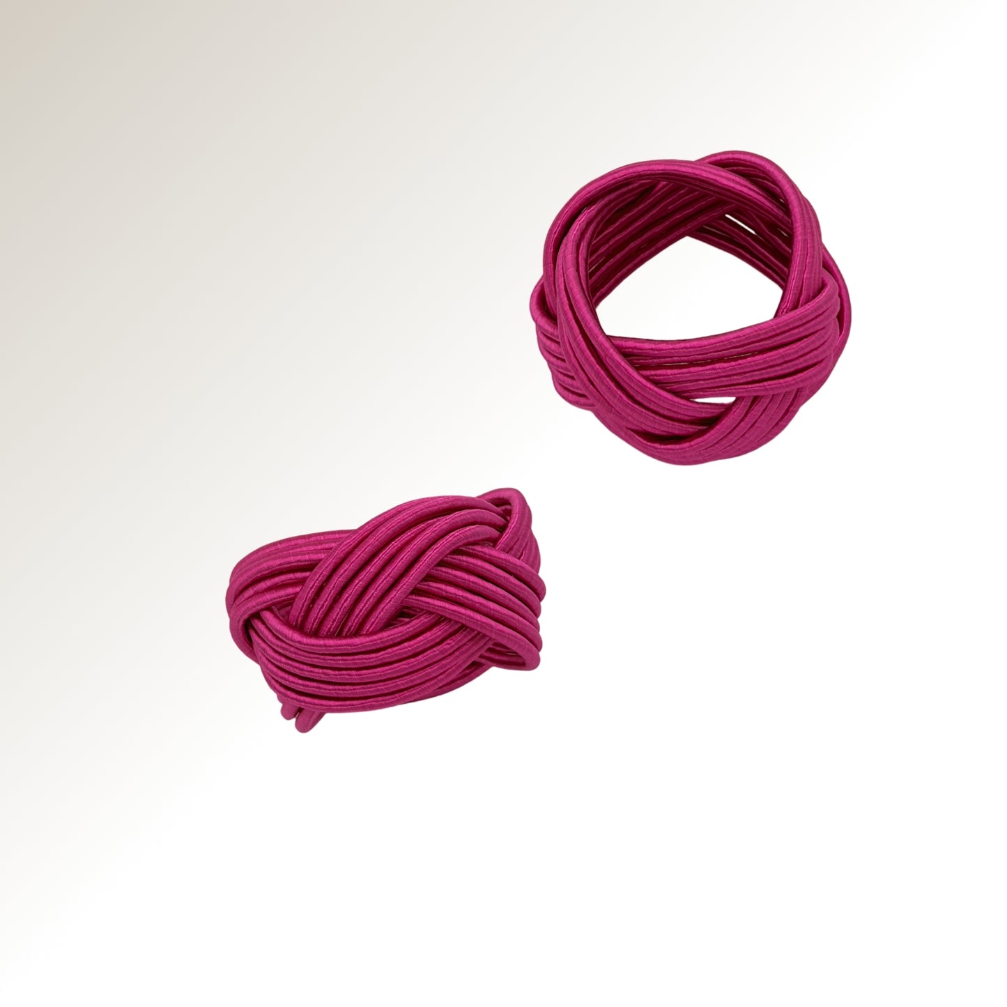Shock pink ring.