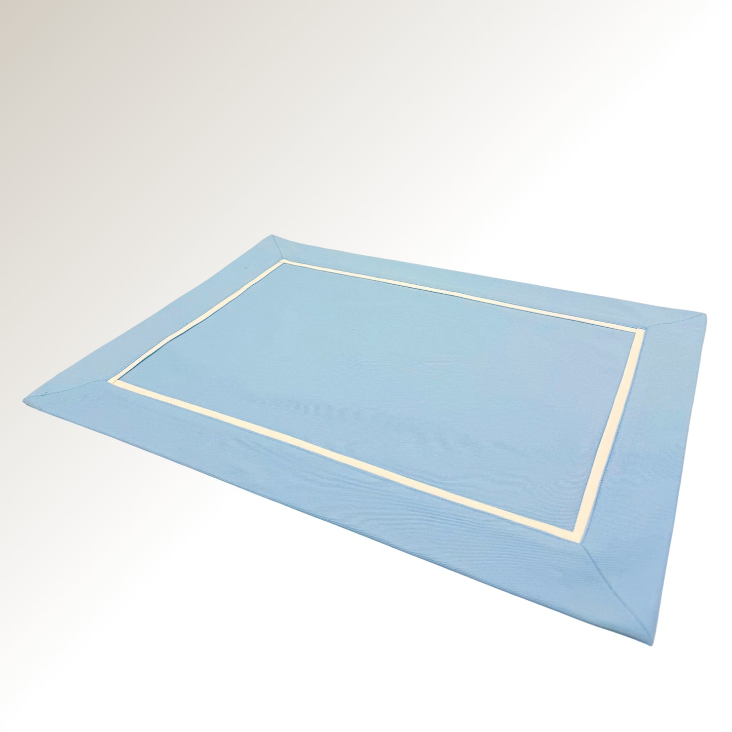 Sky blue classic placemats.