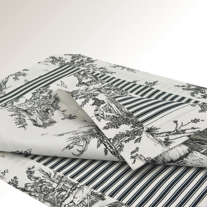B&W toile signature placemat.