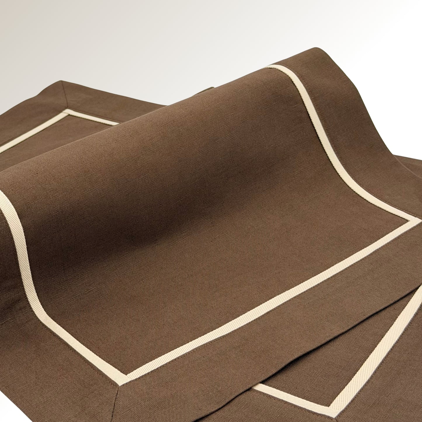 Brown beige classic placemat.