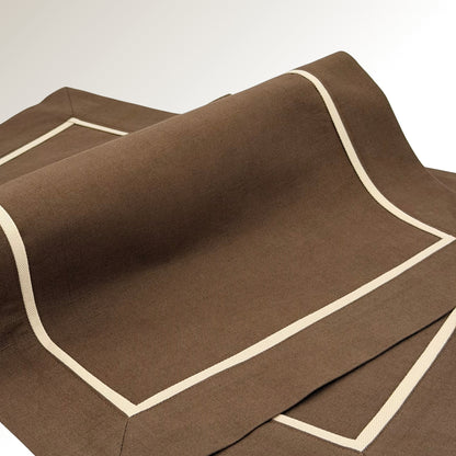 Brown beige classic placemat.