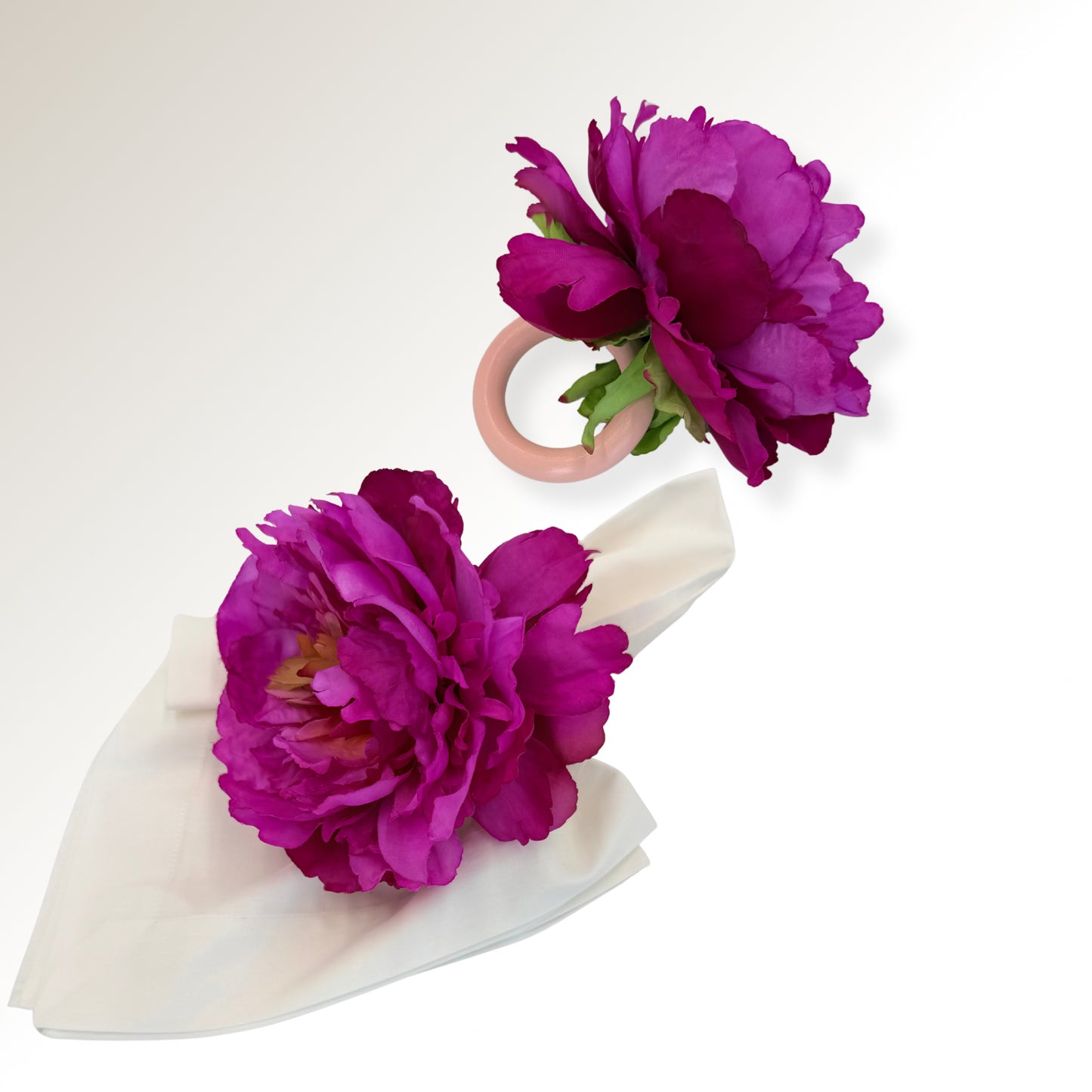 Pink peony ring.