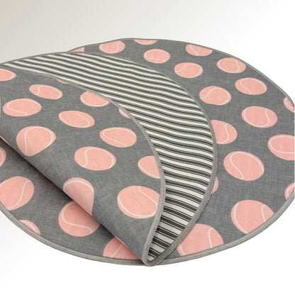 Pink Paddle placemats.