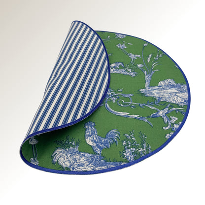 Green garden placemats.
