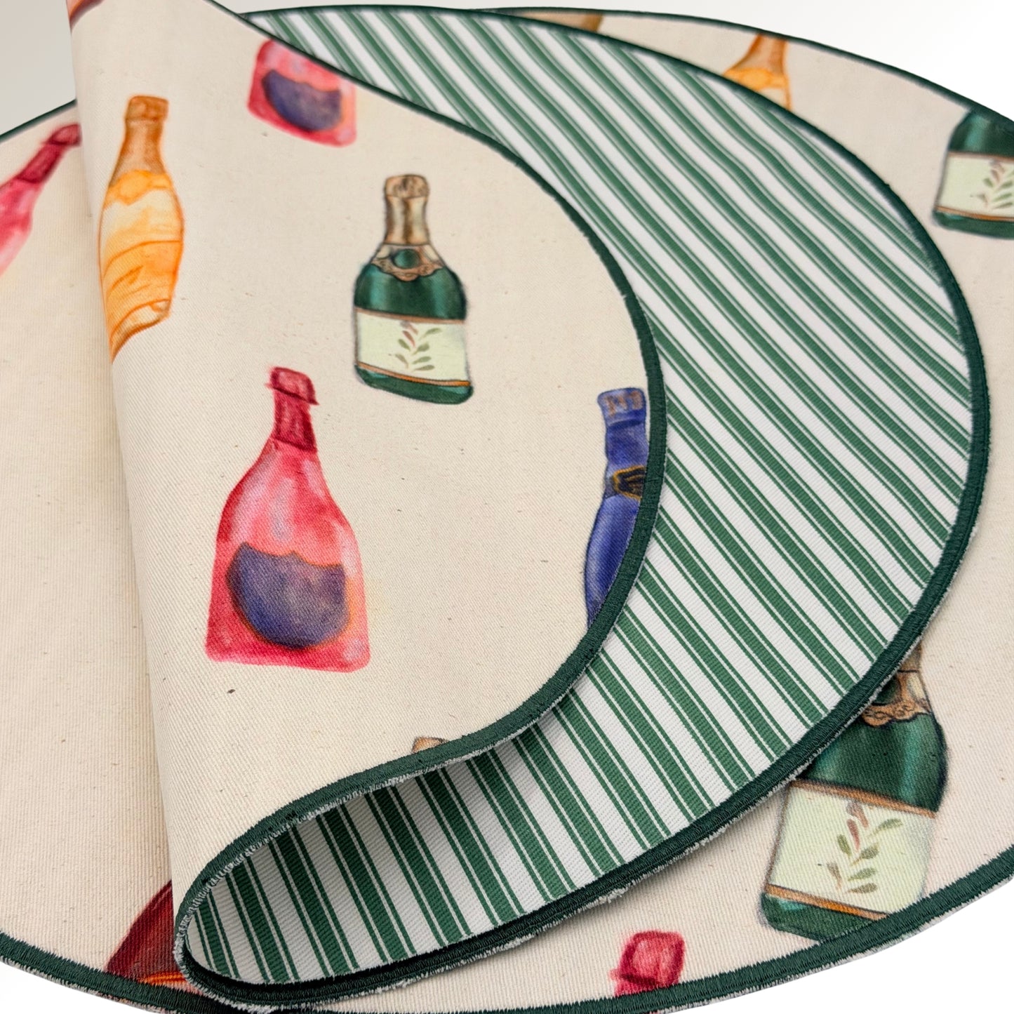 Bottles placemats.