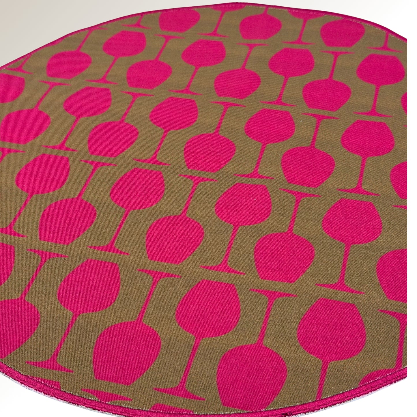 Glass of wine placemats