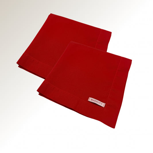 Red napkin.