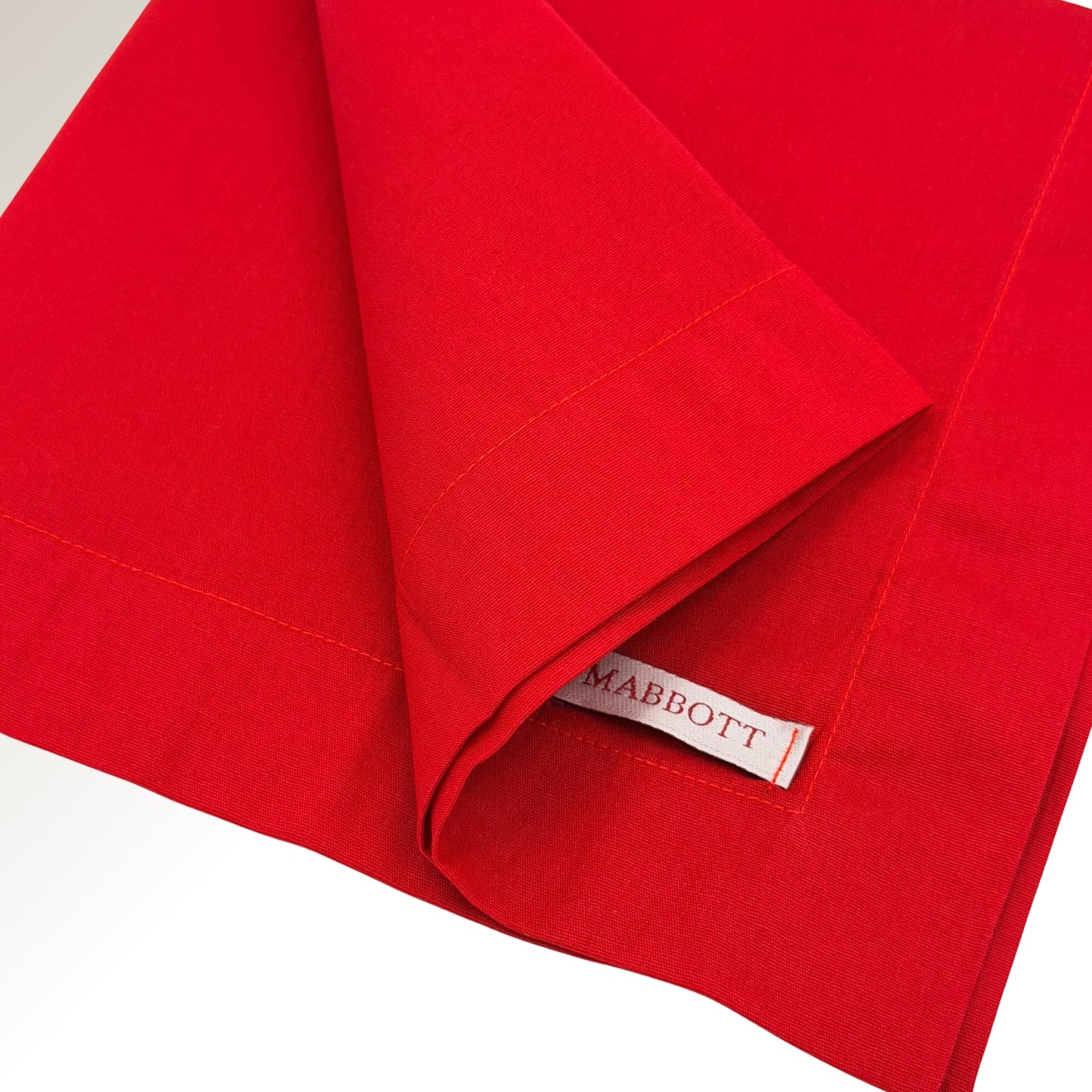 Red napkin.