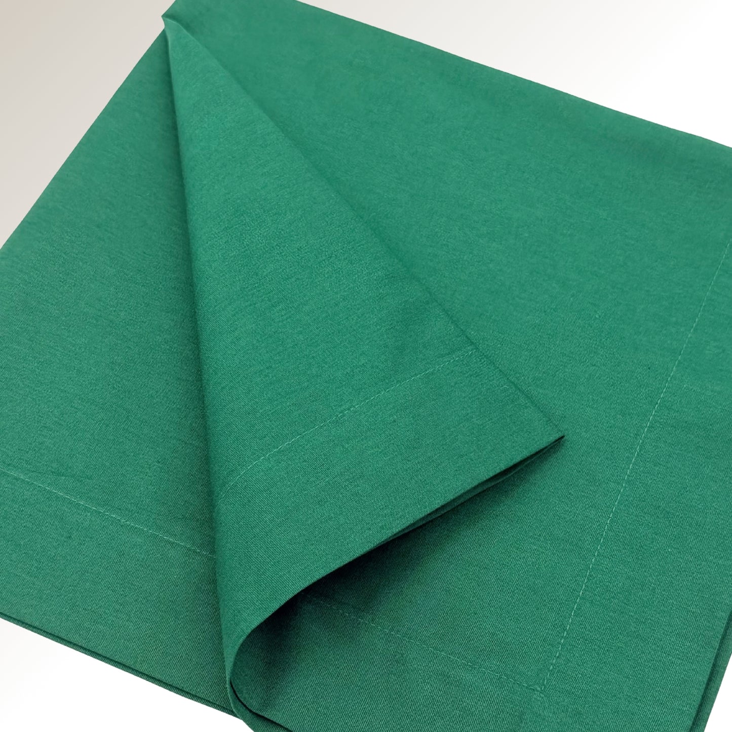 Dark green napkin.
