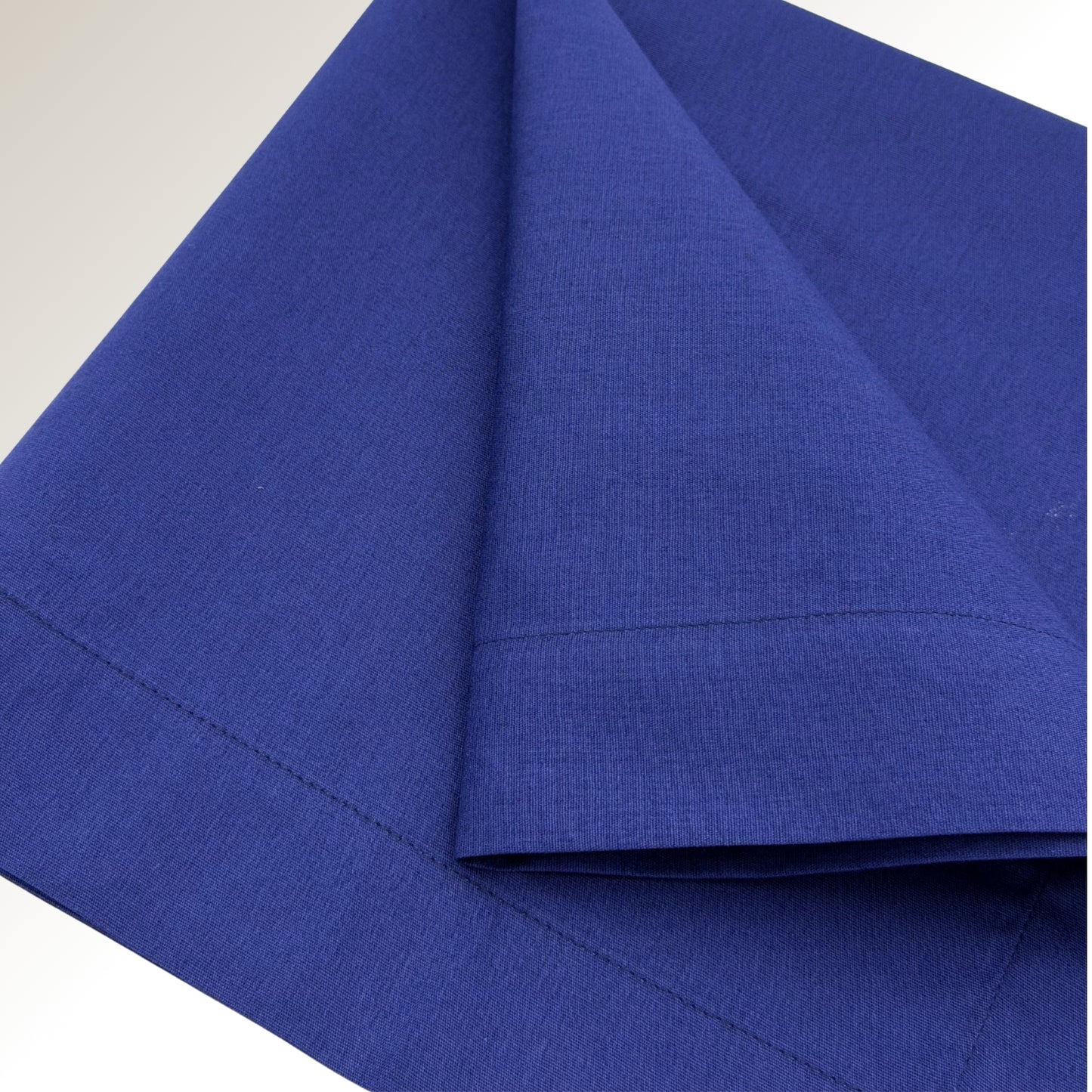 Navy blue napkin.