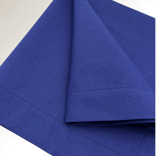 Navy blue napkin.