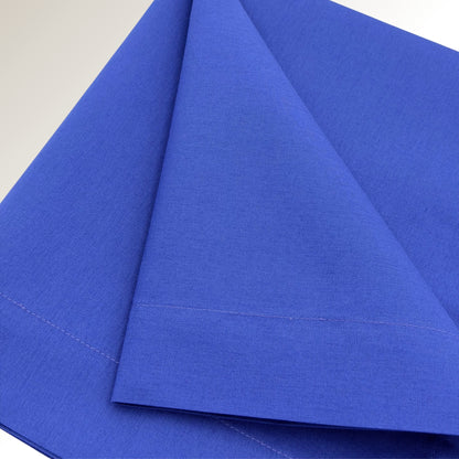 Royal blue napkin.