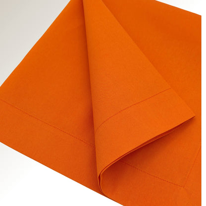 Orange napkin.