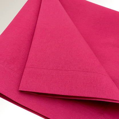 Hot pink napkin.