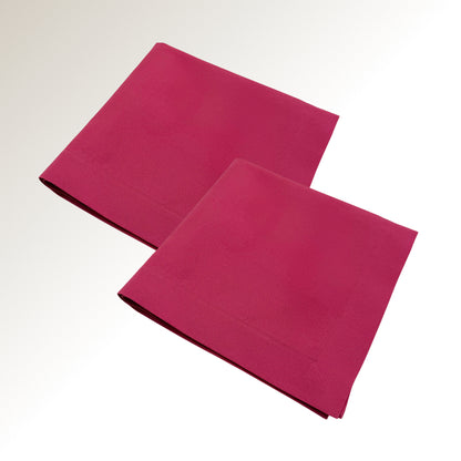 Hot pink napkin.